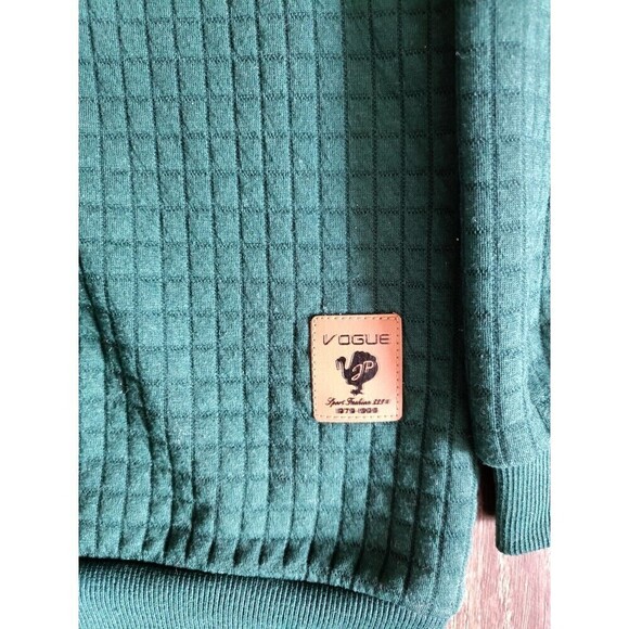 Coofandy Hoodie Men's Size Medium Quilted Pullover Waffle Knit Casual Sweatshirt - Picture 5 of 10